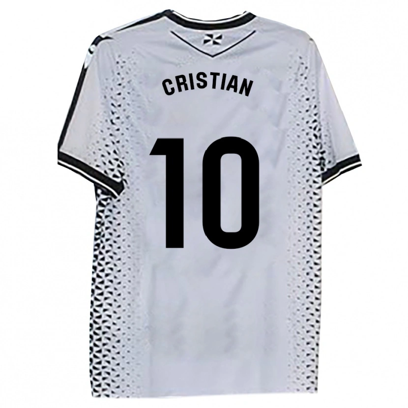 Danxen Women Cristian Rodríguez #10 White Black Home Jersey 2025/26 T-Shirt
