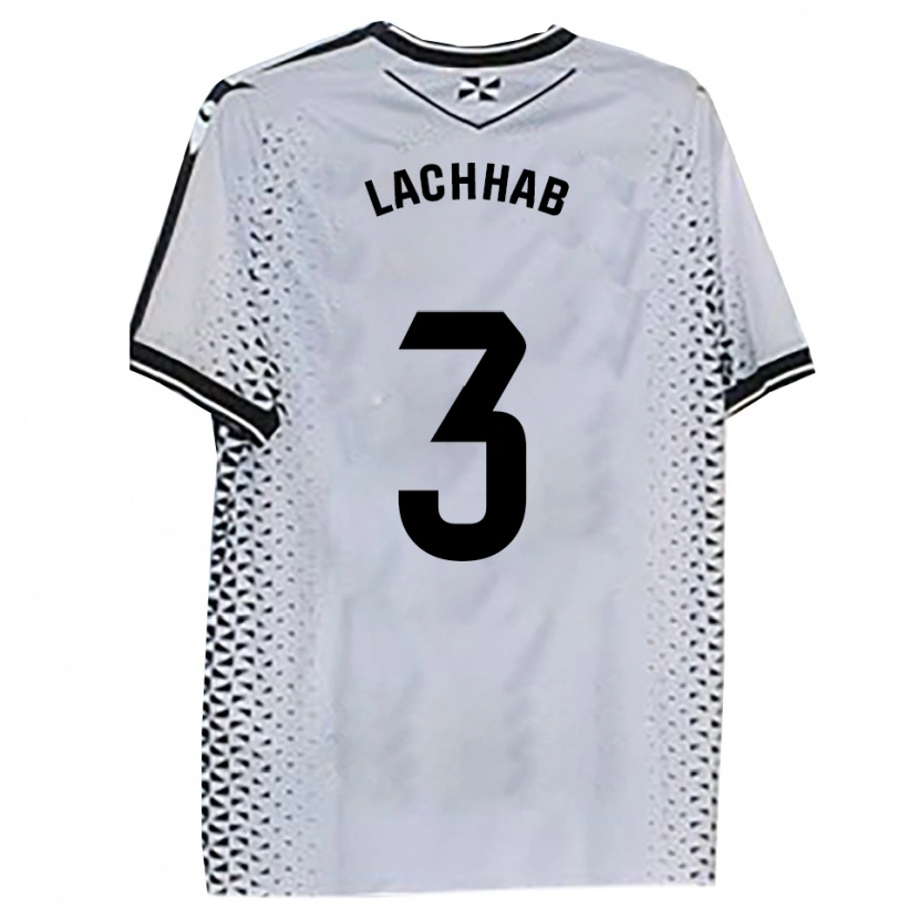Danxen Women Youness Lachhab #3 White Black Home Jersey 2025/26 T-Shirt