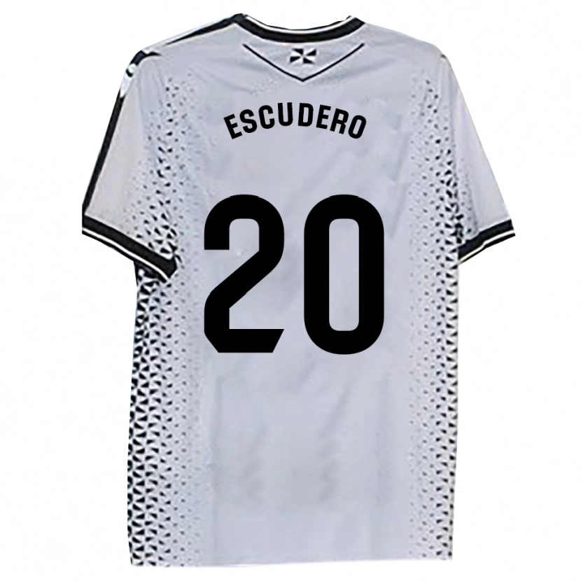 Danxen Women Andy Escudero #20 White Black Home Jersey 2025/26 T-Shirt