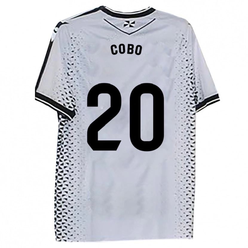 Danxen Women David Cobo #20 White Black Home Jersey 2025/26 T-Shirt