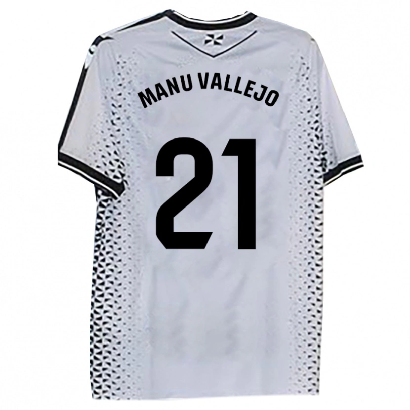 Danxen Women Manu Vallejo #21 White Black Home Jersey 2025/26 T-Shirt
