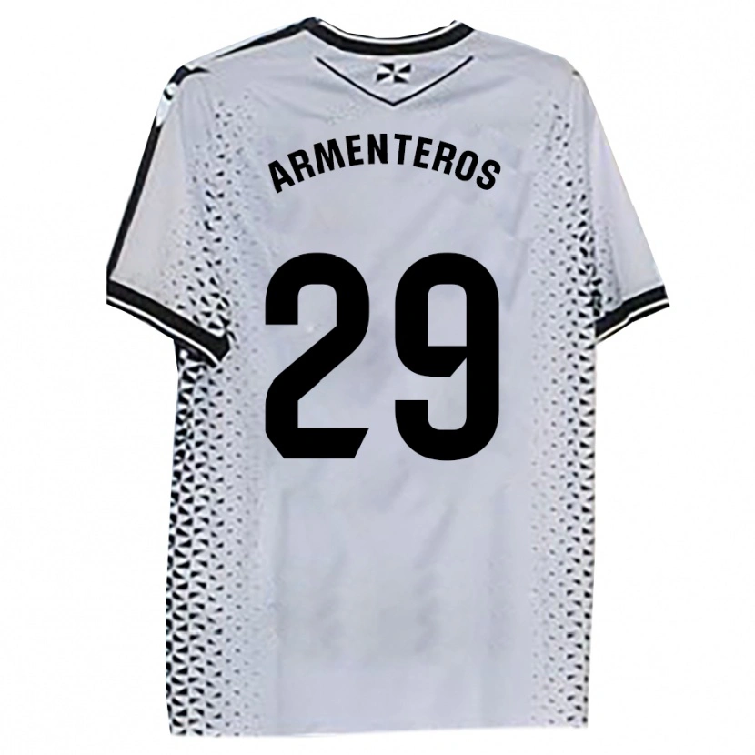 Danxen Women Víctor Armenteros #29 White Black Home Jersey 2025/26 T-Shirt