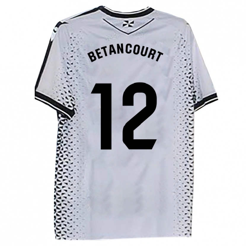 Danxen Women Arick Betancourt #12 White Black Home Jersey 2025/26 T-Shirt