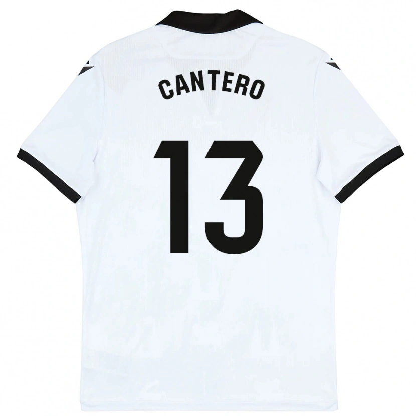 Danxen Women Ander Cantero #13 White Black Home Jersey 2025/26 T-Shirt