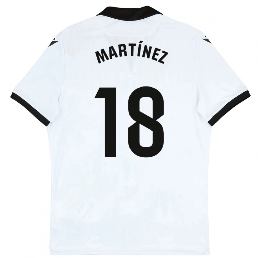 Danxen Women Brais Martínez #18 White Black Home Jersey 2025/26 T-Shirt