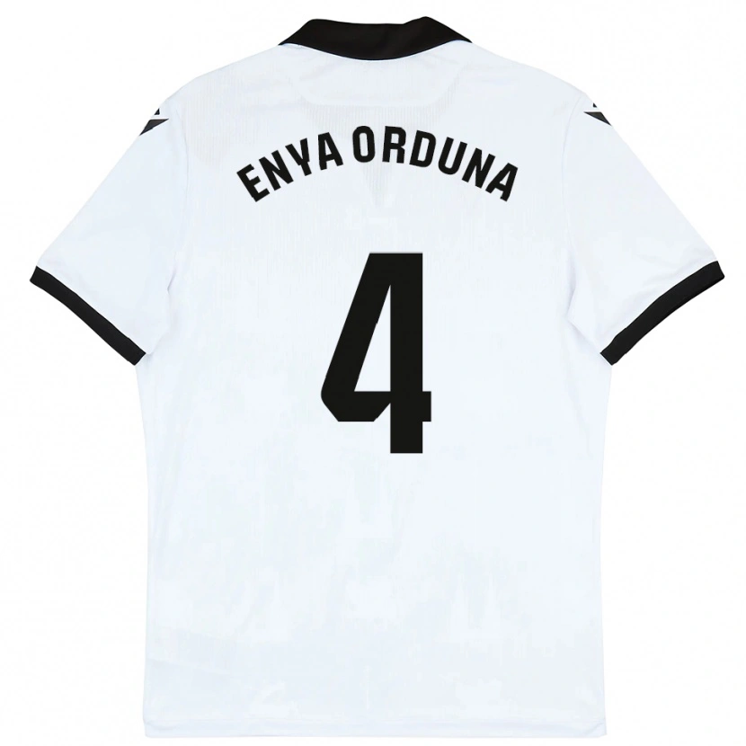 Danxen Women Enya Orduna #4 White Black Home Jersey 2025/26 T-Shirt