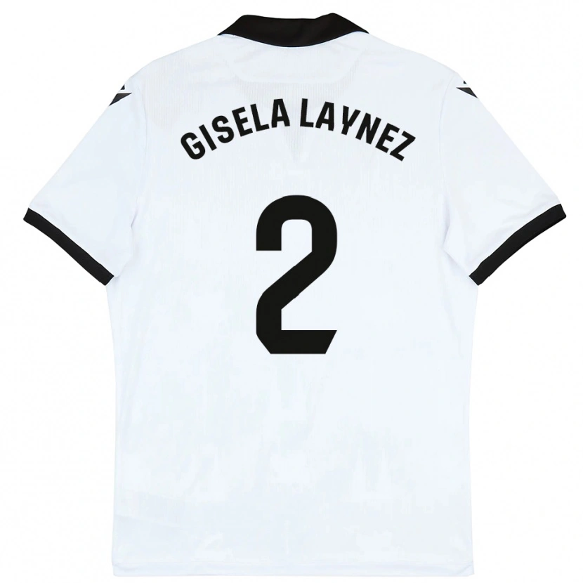 Danxen Women Gisela Laynez #2 White Black Home Jersey 2025/26 T-Shirt