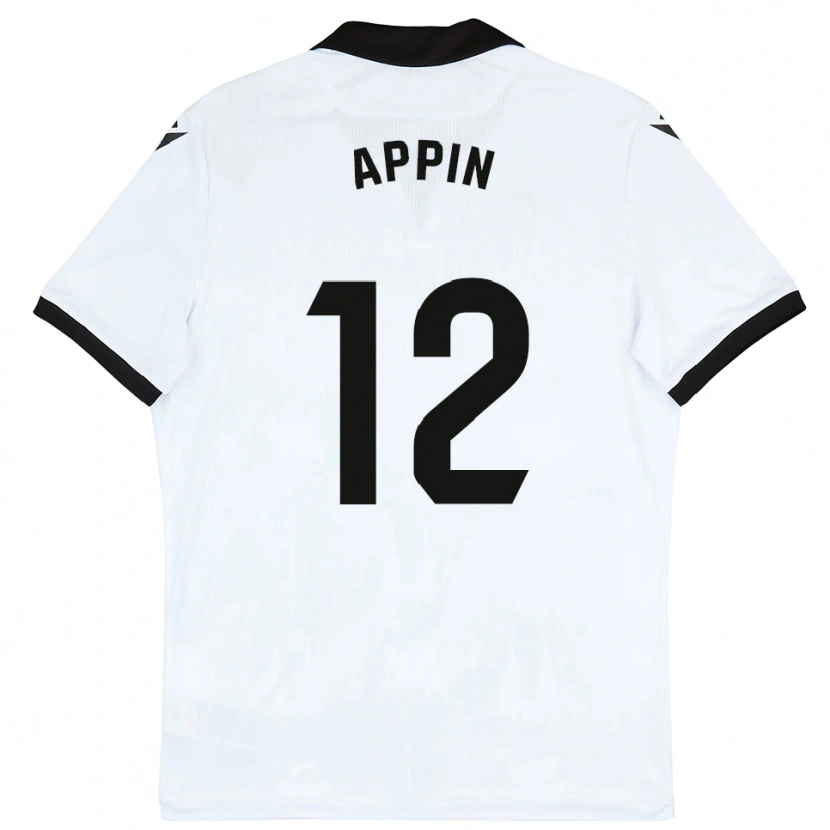 Danxen Women Kévin Appin #12 White Black Home Jersey 2025/26 T-Shirt
