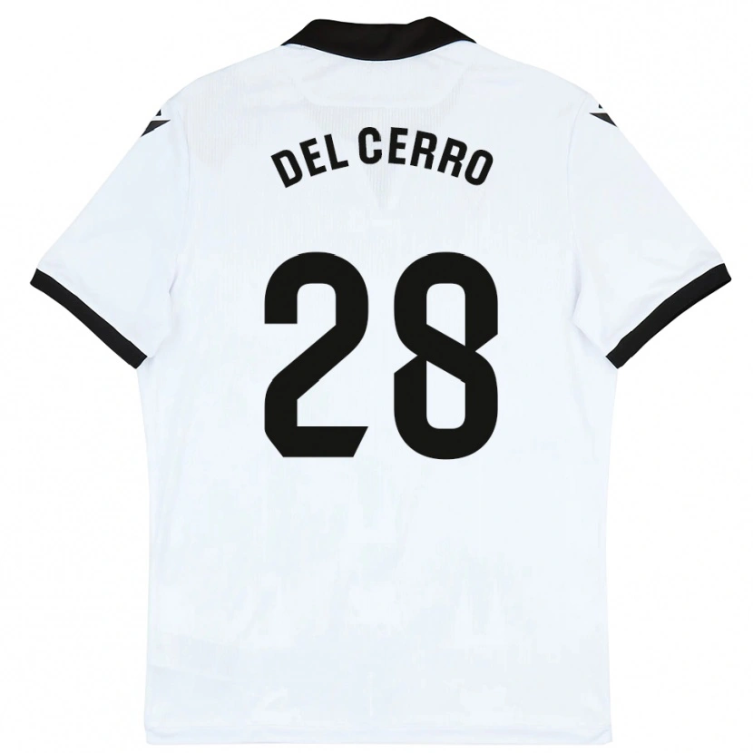 Danxen Women Saúl Del Cerro #28 White Black Home Jersey 2025/26 T-Shirt