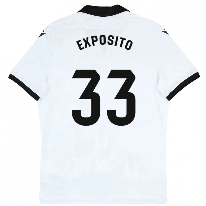 Danxen Women Marcelo Expósito #33 White Black Home Jersey 2025/26 T-Shirt