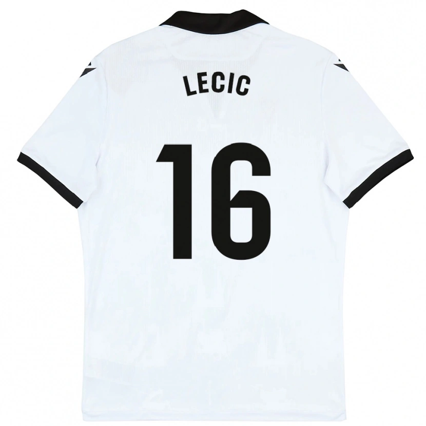 Danxen Women Luka Lecic #16 White Black Home Jersey 2025/26 T-Shirt
