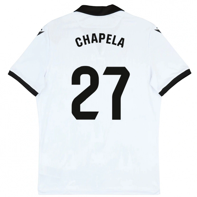 Danxen Women Iván Chapela #27 White Black Home Jersey 2025/26 T-Shirt