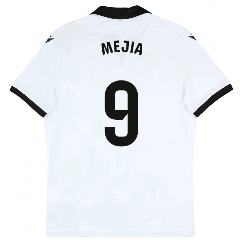 Danxen Women Mateo Mejía #9 White Black Home Jersey 2025/26 T-Shirt