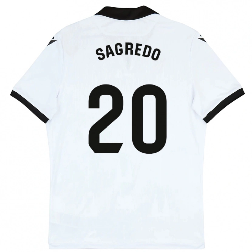 Danxen Women Pablo Sagredo #20 White Black Home Jersey 2025/26 T-Shirt