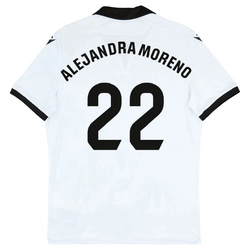 Danxen Women Alejandra Moreno #22 White Black Home Jersey 2025/26 T-Shirt