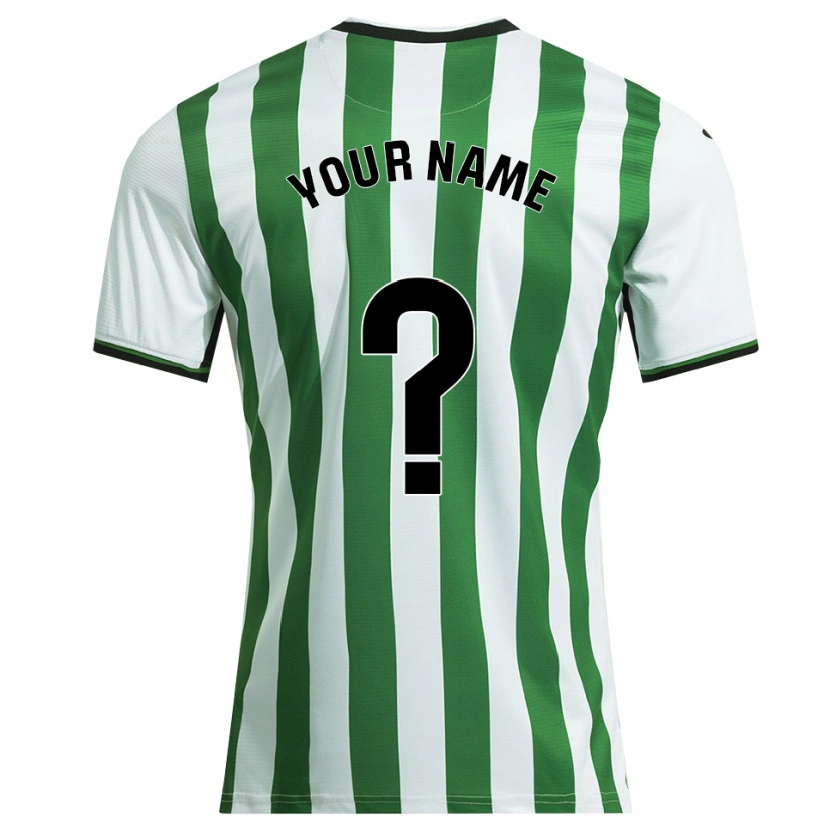 Danxen Women Your Name #0 White Green Home Jersey 2025/26 T-Shirt