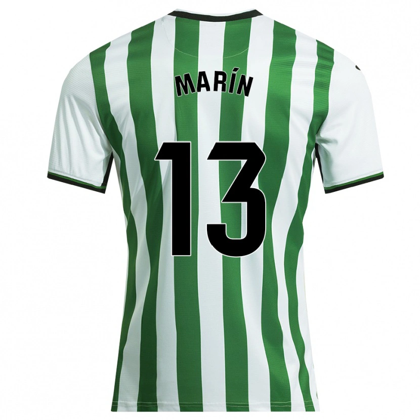 Danxen Women Carlos Marín #13 White Green Home Jersey 2025/26 T-Shirt