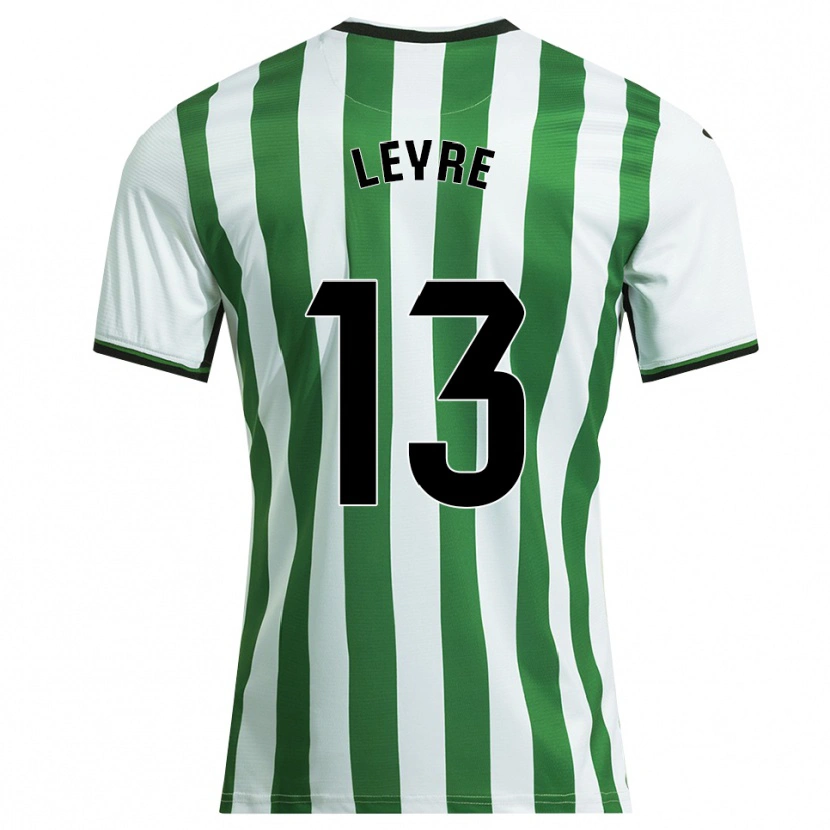 Danxen Women Leyre Sánchez López #13 White Green Home Jersey 2025/26 T-Shirt