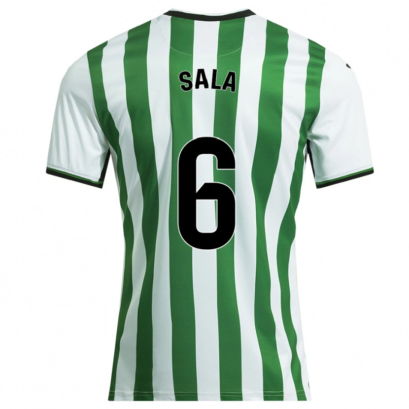 Danxen Women Álex Sala #6 White Green Home Jersey 2025/26 T-Shirt