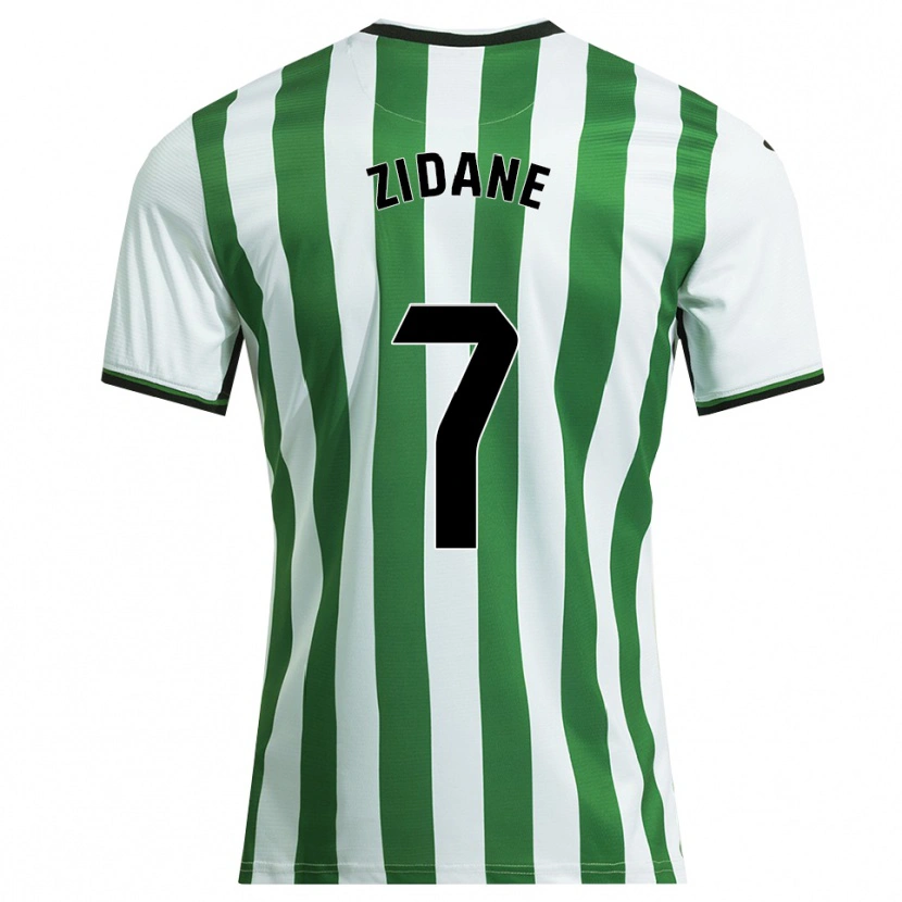Danxen Women Théo Zidane #7 White Green Home Jersey 2025/26 T-Shirt