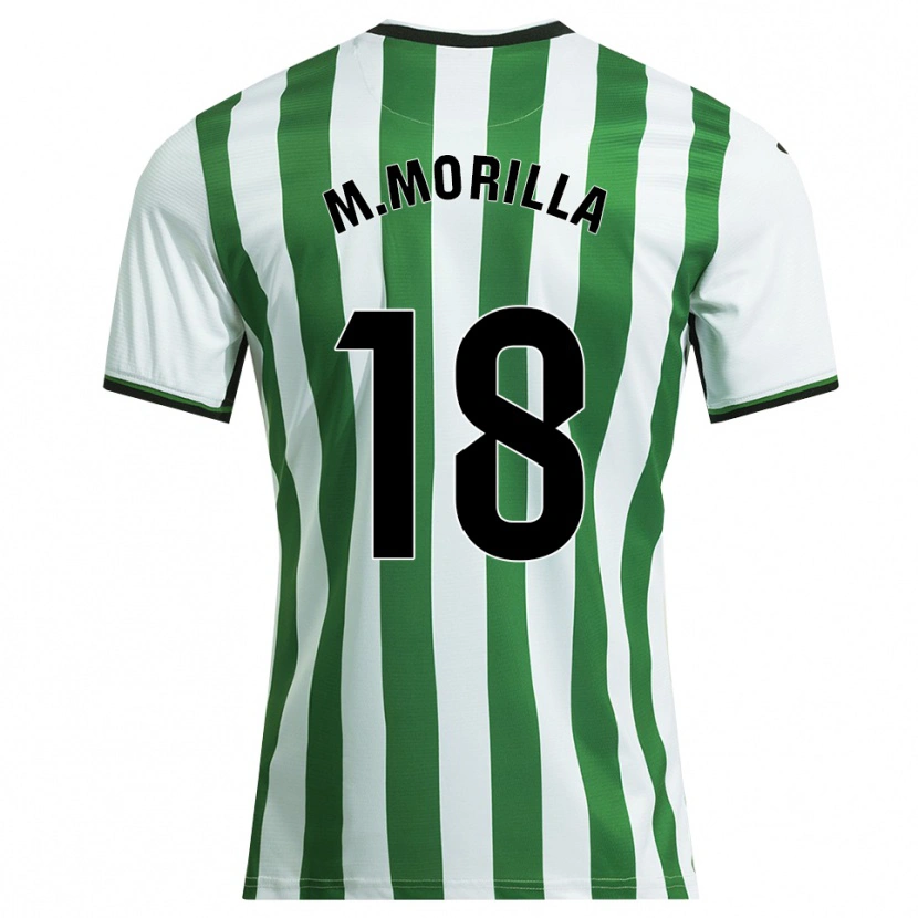 Danxen Women María Morilla Obrero #18 White Green Home Jersey 2025/26 T-Shirt
