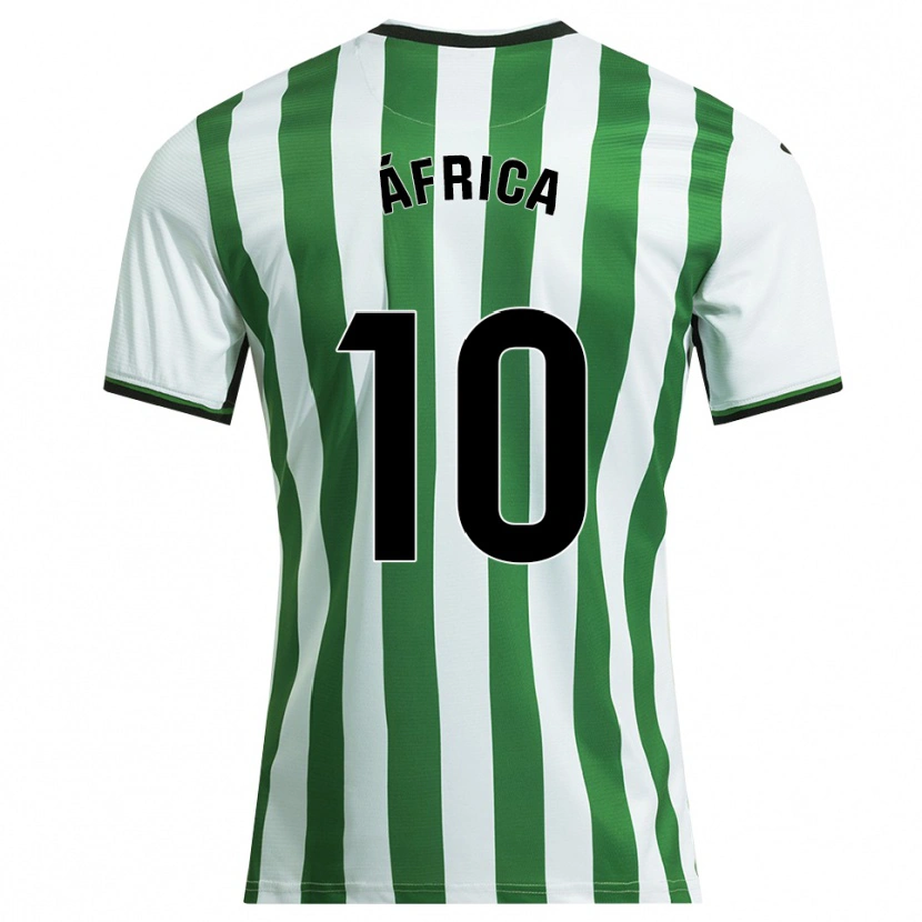 Danxen Women África Roldán Ramirez #10 White Green Home Jersey 2025/26 T-Shirt