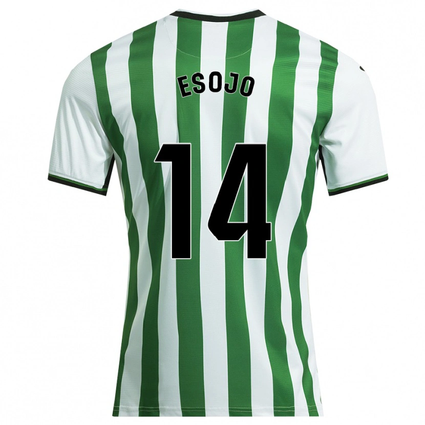 Danxen Women Marta Esojo Serrano #14 White Green Home Jersey 2025/26 T-Shirt