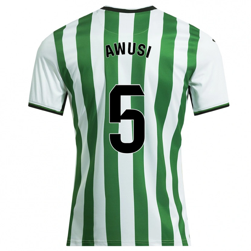 Danxen Women Wisdom Awusi #5 White Green Home Jersey 2025/26 T-Shirt
