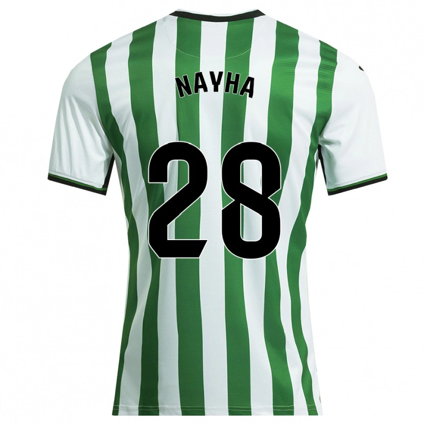Danxen Women Nayha Torrejón Moreno #28 White Green Home Jersey 2025/26 T-Shirt