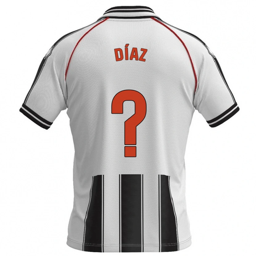 Danxen Women Josep Díaz #0 White Black Home Jersey 2025/26 T-Shirt