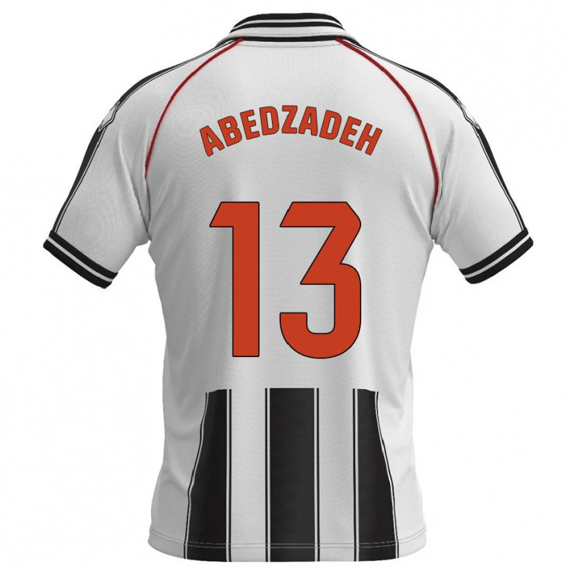 Danxen Women Amir Abedzadeh #13 White Black Home Jersey 2025/26 T-Shirt