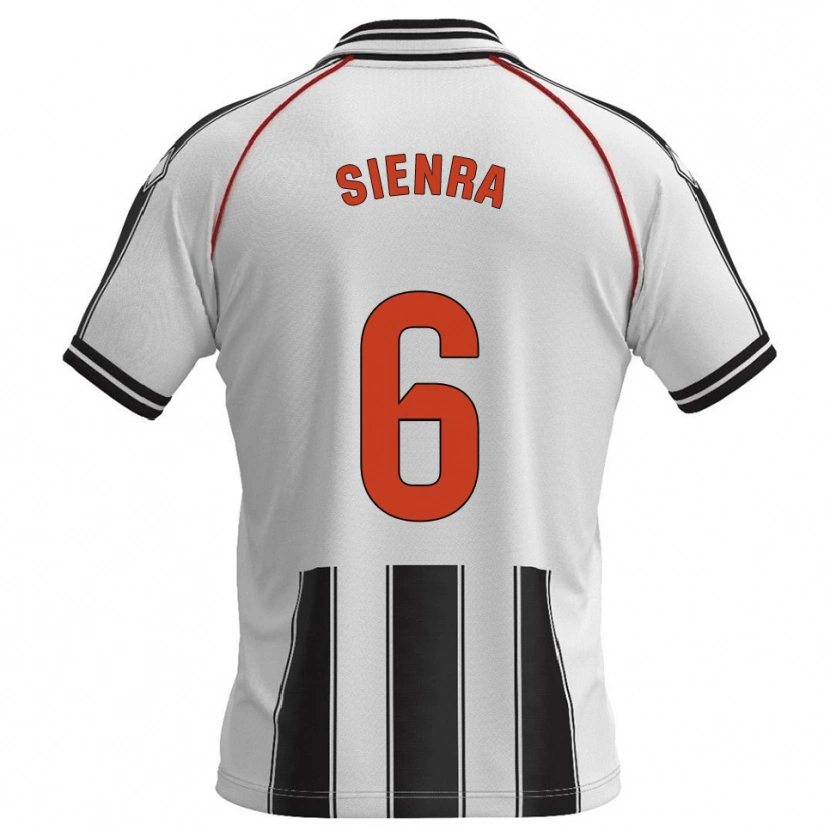 Danxen Women Agustín Sienra #6 White Black Home Jersey 2025/26 T-Shirt
