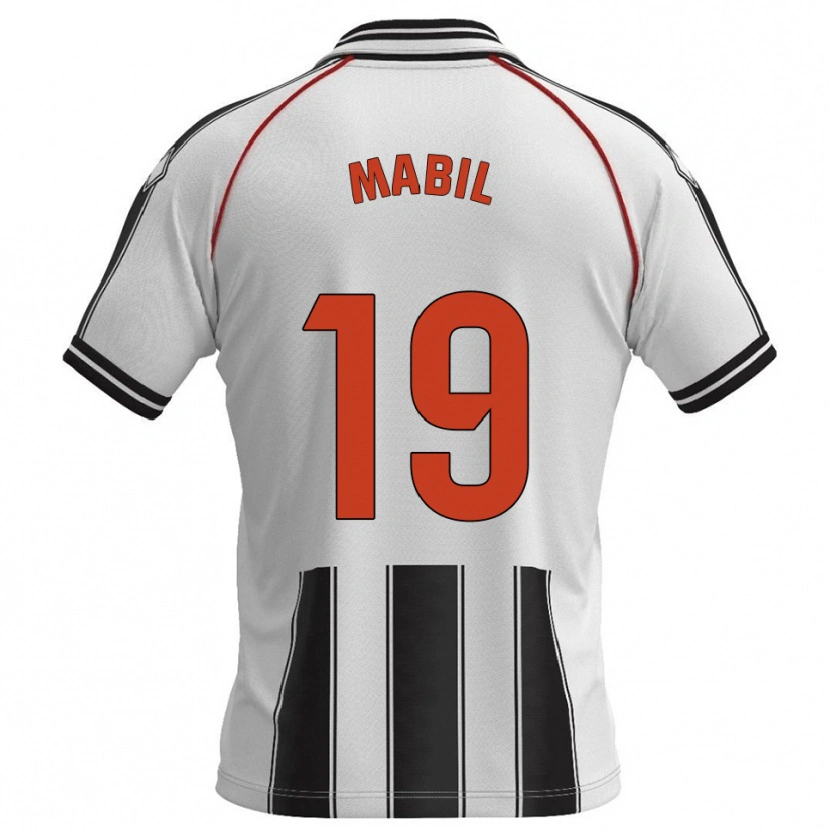 Danxen Women Awer Mabil #19 White Black Home Jersey 2025/26 T-Shirt
