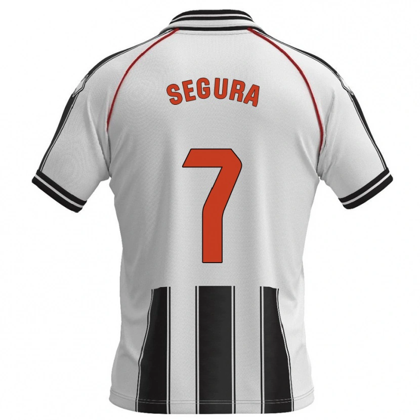 Danxen Women Carlos Segura #7 White Black Home Jersey 2025/26 T-Shirt