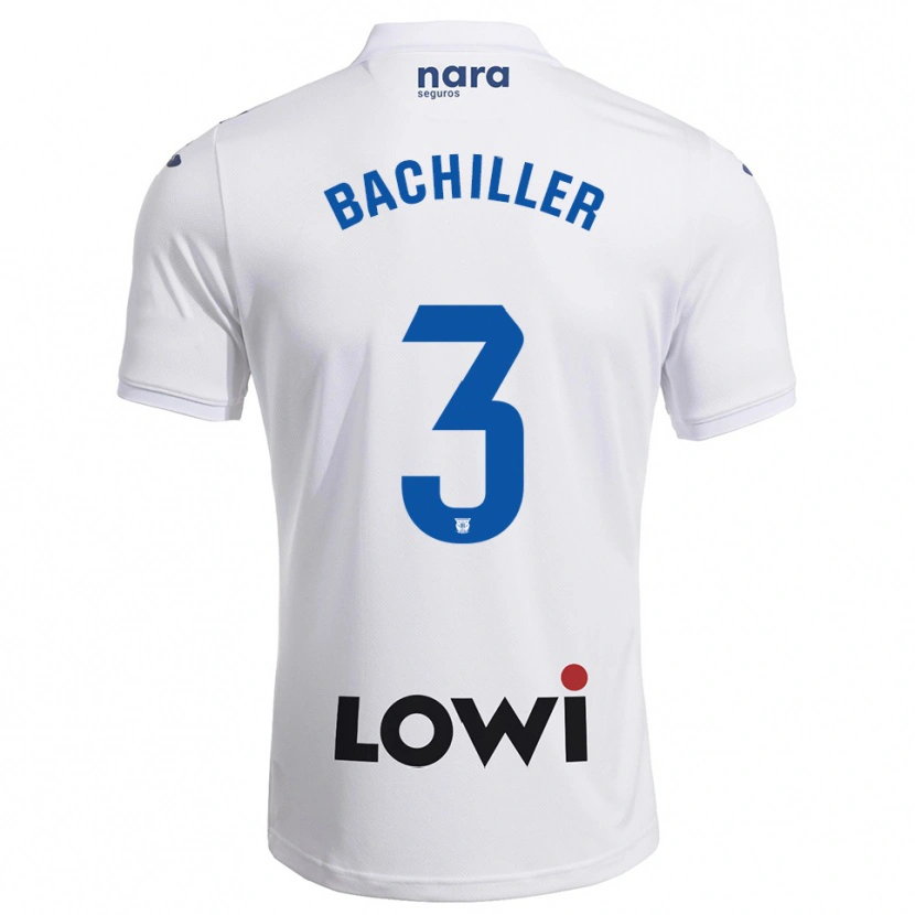 Danxen Women Iker Bachiller #3 White Navy Home Jersey 2025/26 T-Shirt