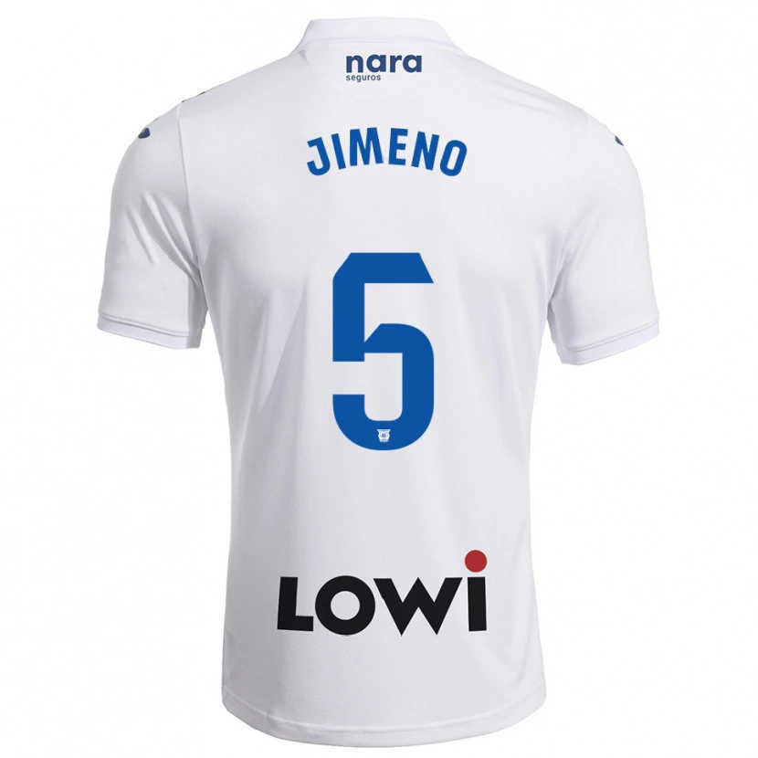 Danxen Women Luis Jimeno #5 White Navy Home Jersey 2025/26 T-Shirt