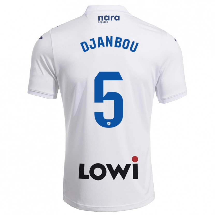 Danxen Women Sekou Djanbou #5 White Navy Home Jersey 2025/26 T-Shirt