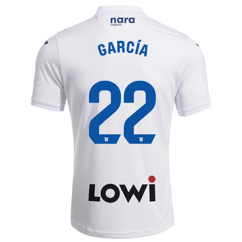 Danxen Women Hugo García #22 White Navy Home Jersey 2025/26 T-Shirt