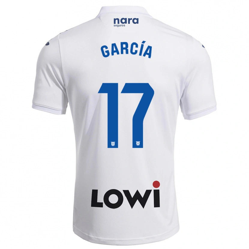 Danxen Women Naim García #17 White Navy Home Jersey 2025/26 T-Shirt