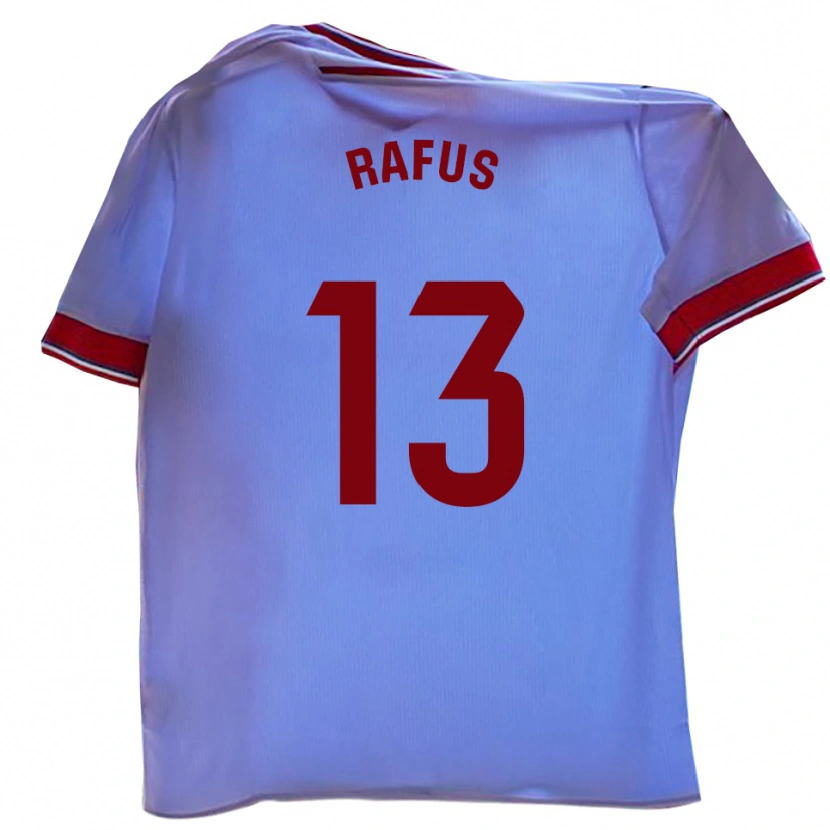 Danxen Women Arnau Rafús #13 White Red Home Jersey 2025/26 T-Shirt