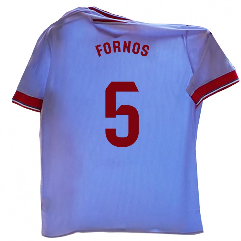 Danxen Women Quique Fornos #5 White Red Home Jersey 2025/26 T-Shirt