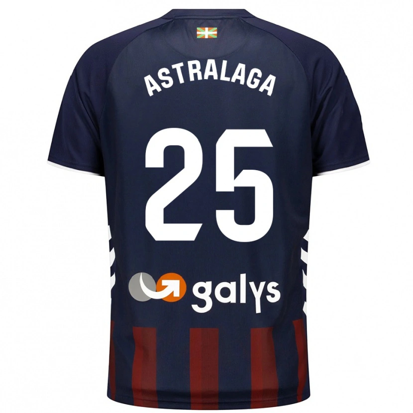Danxen Women Eunate Astralaga Aranguren #25 Navy Red Home Jersey 2025/26 T-Shirt