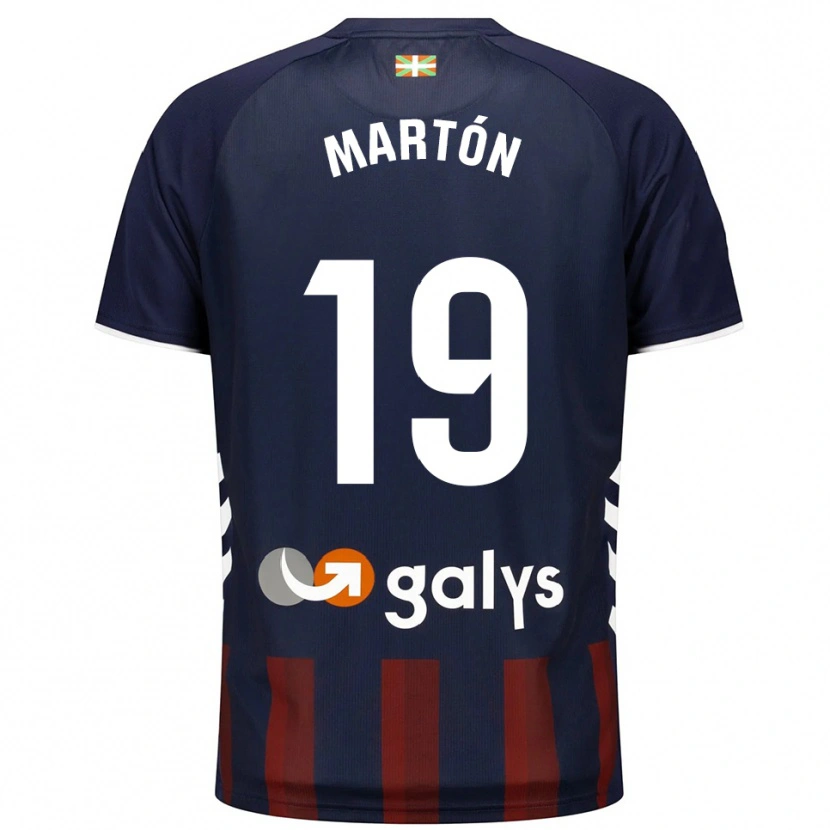 Danxen Women Javi Martón #19 Navy Red Home Jersey 2025/26 T-Shirt