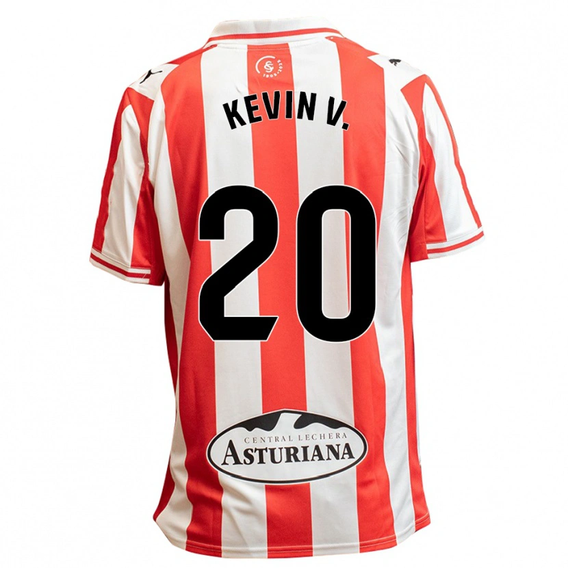 Danxen Women Kevin Vázquez #20 White Red Home Jersey 2025/26 T-Shirt