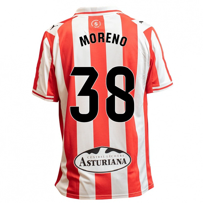 Danxen Women Gerard Moreno #38 White Red Home Jersey 2025/26 T-Shirt