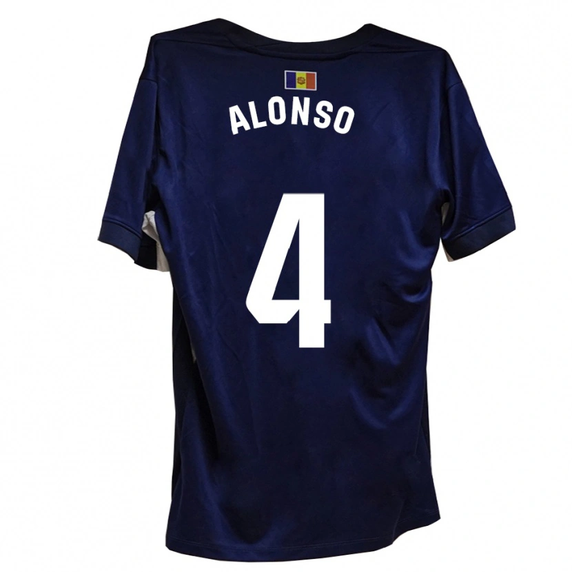 Danxen Women Gael Alonso #4 Navy White Home Jersey 2025/26 T-Shirt
