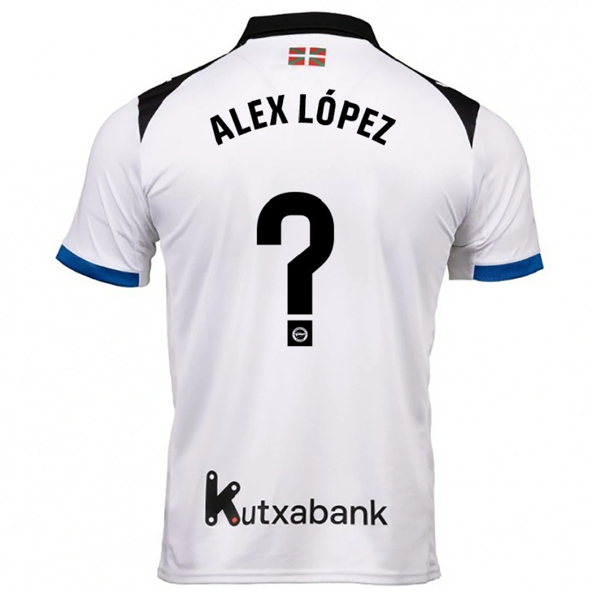 Danxen Women Alex López #0 White Blue Away Jersey 2025/26 T-Shirt