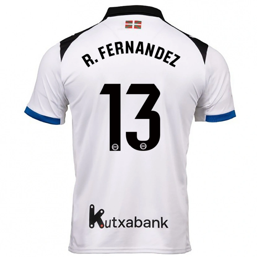 Danxen Women Raúl Fernández #13 White Blue Away Jersey 2025/26 T-Shirt