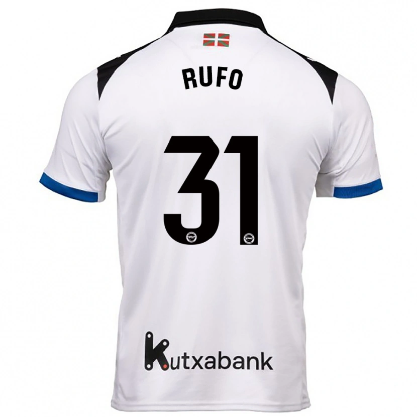 Danxen Women Dennis Rufo #31 White Blue Away Jersey 2025/26 T-Shirt