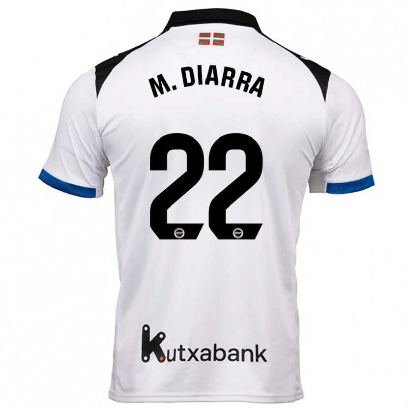 Danxen Women Moussa Diarra #22 White Blue Away Jersey 2025/26 T-Shirt
